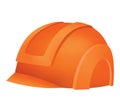 Workwear uniform element. Hard hat helmet as uniform. Protective clothing or safety equipment. Construction workers