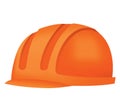 Workwear uniform element. Hard hat helmet as uniform. Protective clothing or safety equipment. Construction workers