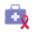 World AIDS day awareness icon Royalty Free Stock Photo