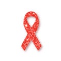 World AIDS day. Awareness. Medical sign. Vector icon