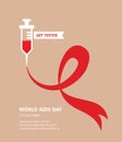 World AIDS day. get tested concept