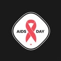 world aids day logo vector design