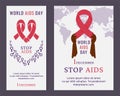 World AIDS day poster, flyer.