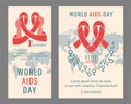 World AIDS day poster, flyer.