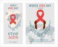 World AIDS day poster, flyer.