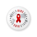 World AIDS day emblem