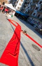 World AIDS Day on the streets of Thessaloniki, Greece Royalty Free Stock Photo