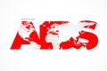 World AIDS day typographic poster for HIV national awareness campaign
