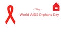 World AIDS Orphans Day. Information banner on a medical theme. Royalty Free Stock Photo