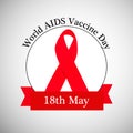 World AIDS Vaccine Day background Royalty Free Stock Photo