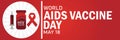 World Aids Vaccine Day Royalty Free Stock Photo