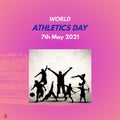 WORLD ATHLETICS DAY CELEBRATING FITNESS AND SPORTSMANSHIP Royalty Free Stock Photo