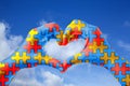 World Autism Awareness day, mental health care concept with puzzle jigsaw pattern on heart shape hands.