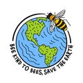 World bee day in may. International event.