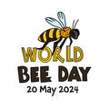 World bee day in may. International event.