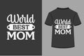 World Best Mom SVG Design Royalty Free Stock Photo