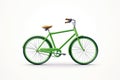 World Bicycle Day With Green Bicycle Image