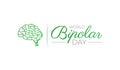 World Bipolar Day Isolated Logo Icon