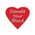 Donate Blood Save Life Social Media Post Template Editable EPS File for Corporate Companies World Blood Donor Day. Royalty Free Stock Photo