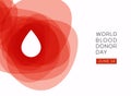 World Blood Donor Day vector background Royalty Free Stock Photo