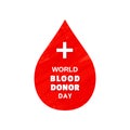 World Blood Donor Day vector icon design concept