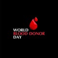 World Blood Donor Day Vector Template Design Illustration