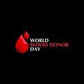 World Blood Donor Day Vector Template Design Illustration Royalty Free Stock Photo