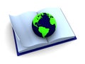 World in book Royalty Free Stock Photo