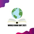 World Book Day Vector Illustration. April 23rd, perfect for banners, posters and backgrounds, simple eps 10