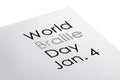 World braille day illustration Royalty Free Stock Photo