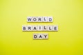 World Braille Day Royalty Free Stock Photo
