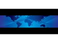 World business map banner