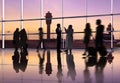 World Business People in the Airport Royalty Free Stock Photo