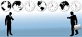 World Business People Time Zone Travel Clock Royalty Free Stock Photo