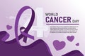 World Cancer Day banner design.