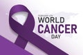 World Cancer Day banner design.