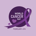 World Cancer Day banner design.