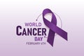 World Cancer Day banner design.