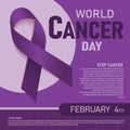 World Cancer Day banner design.