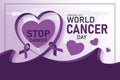 World Cancer Day banner design.