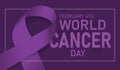 World Cancer Day banner design.