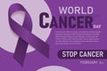 World Cancer Day banner design.