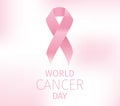 World cancer day vector design.