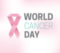 World cancer day vector design.