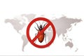 World Chagas Disease Day April 14 Chagas isolated on white background with copy space