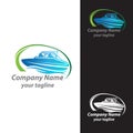 World championship jet boat illustration vector Royalty Free Stock Photo