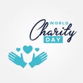 World Charity Day Vector Design Illustration