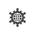 World charity vector icon
