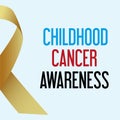 World childhood cancer day awareness poster