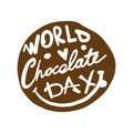 World chocolate day, icon for your design